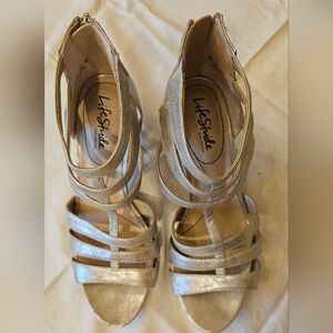 LifeStride Gorgeous Sparkly Silver  Sandles